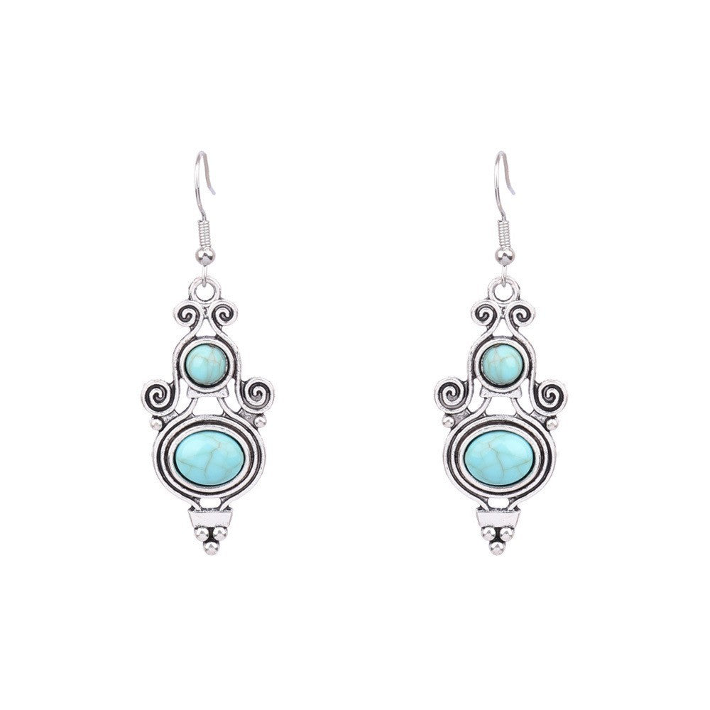 Pendientes de aleación geométrica de Tassel de Tassel mayorista